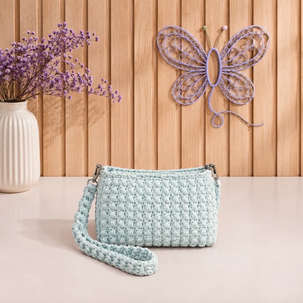 Bolso Celeste